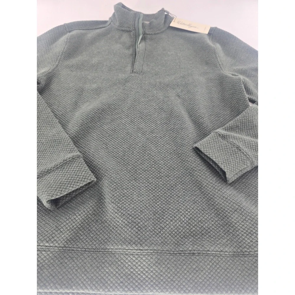 Walter‎ Hagen Clubhouse Midweight 1/4 Zip Pullover Sweater Men's S Green New